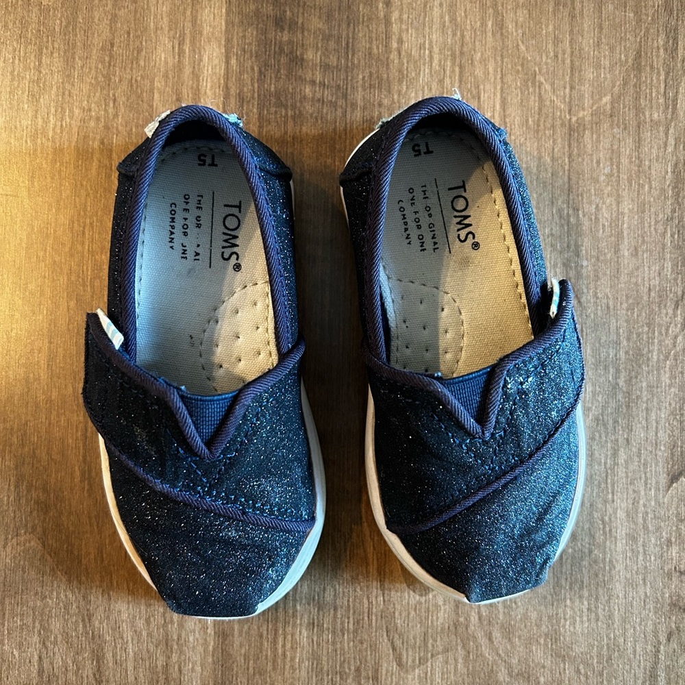Toms Navy Blue Alpargata Shoes